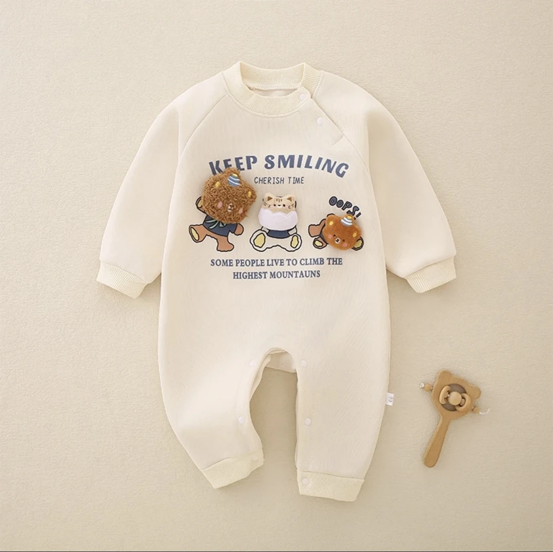 新生婴儿衣服春秋新款秋季洋气潮流连体衣满月宝宝爆款哈衣新生儿