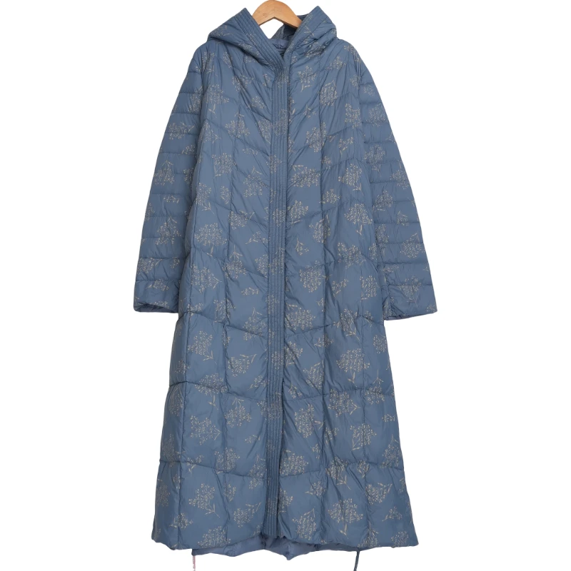 遇见某天精选女装新款款国风冬季兰花女士防寒服-090106