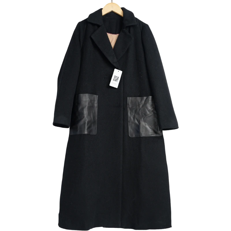 【银钻家】精选女装新款高端冬季女士鹅绒黑色大衣-17515