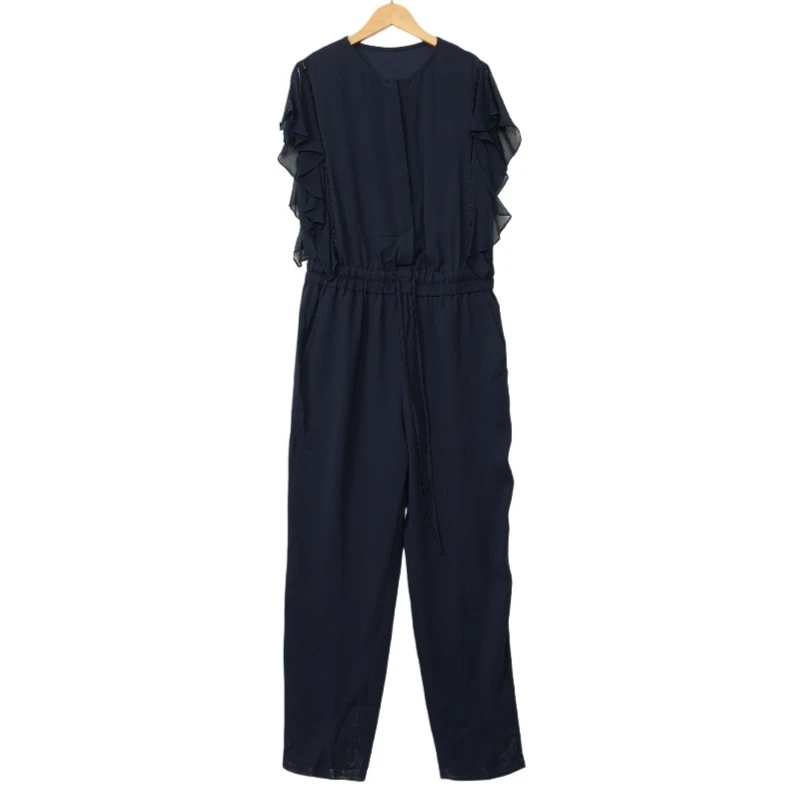 LAI睐休闲折扣女装新款洋气时尚百搭藏蓝女连体裤-63025女士收腰