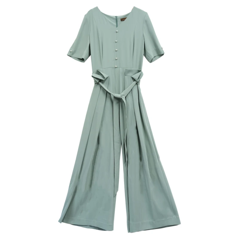 慕天姿女装新款洋气通勤红女连体裤-63037