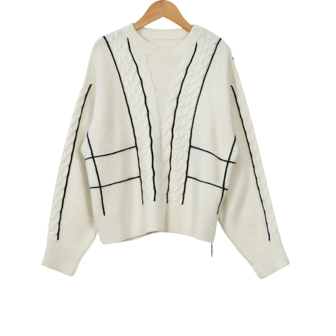 华人某杰精选女装新款洋气百搭女本白色上衣-1590