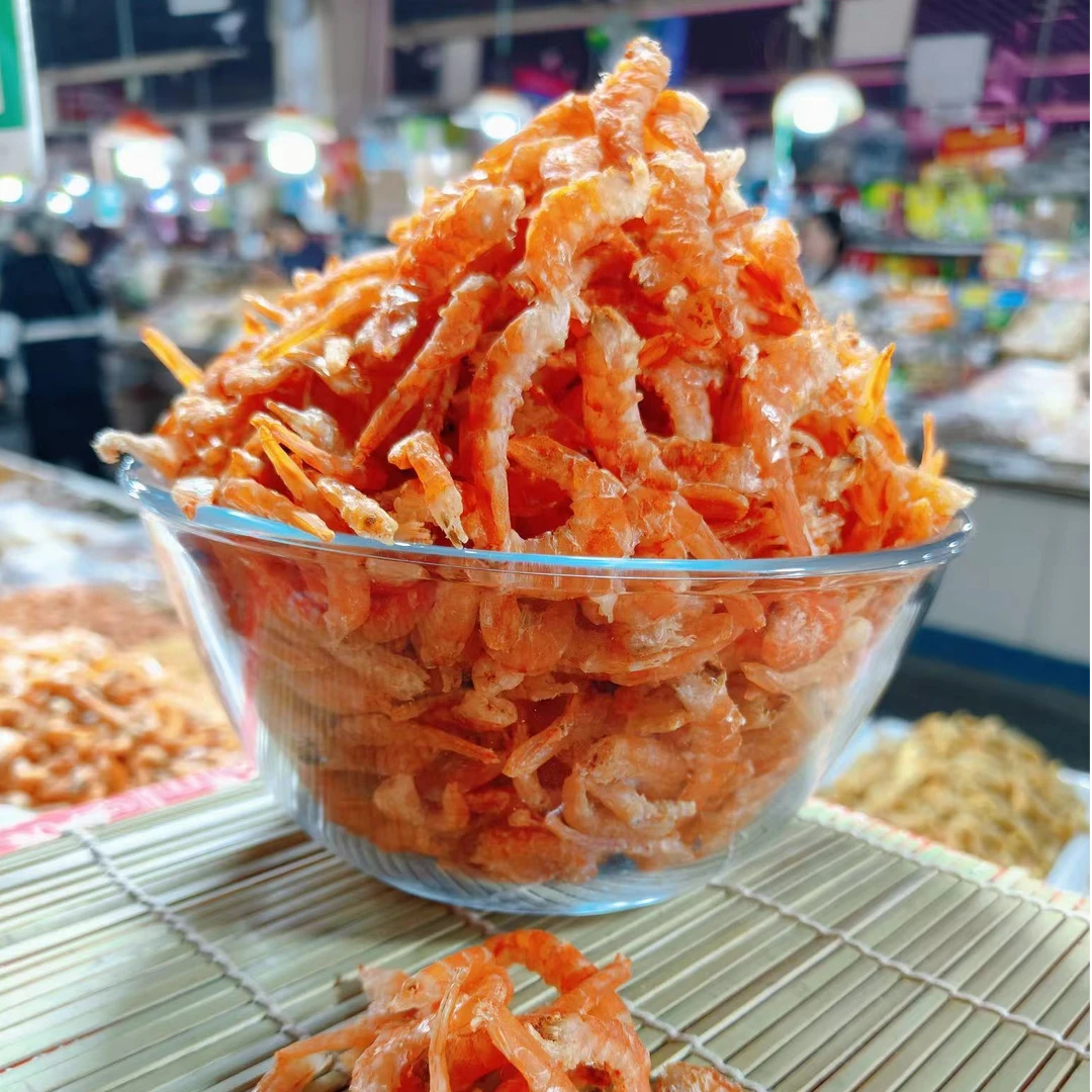 纯淡干直钩海米盐田虾米虾干虾仁海米干货新鲜烘干晾晒即食金钩