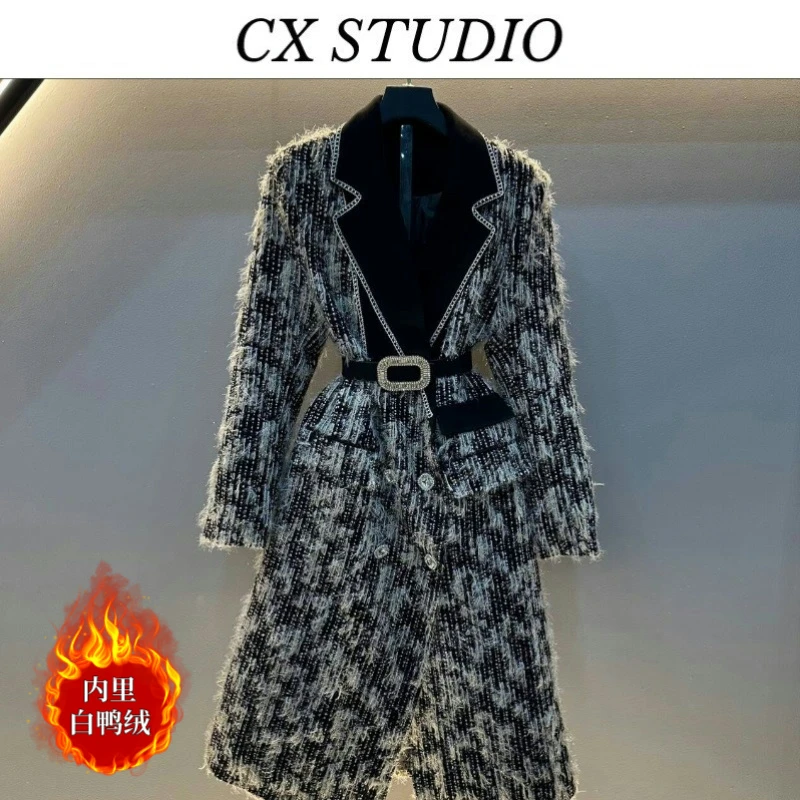 [新1]编码90 经典收腰轻奢时尚秋冬季羽绒服（定制女装）TG413