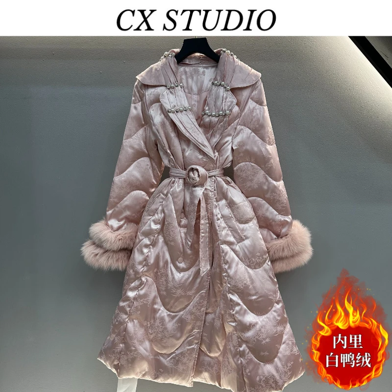 编码77 经典收腰轻奢时尚冬季羽绒服（定制女装）MY9938A