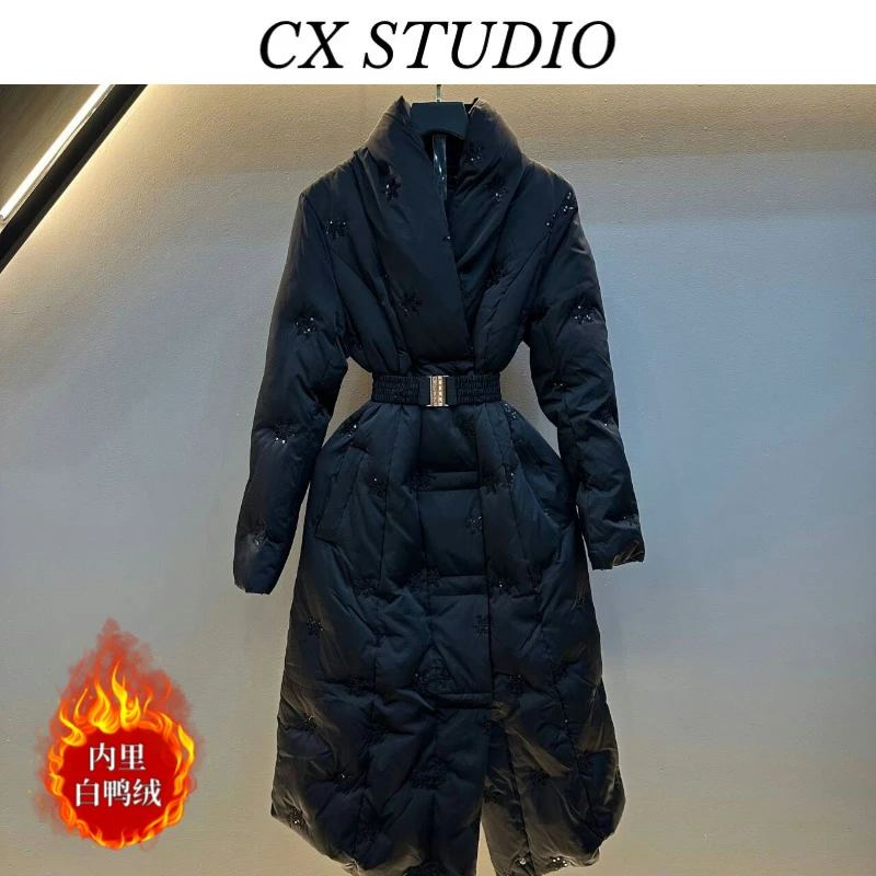 编码02 经典收腰轻奢时尚秋冬季羽绒服（定制女装）TG419