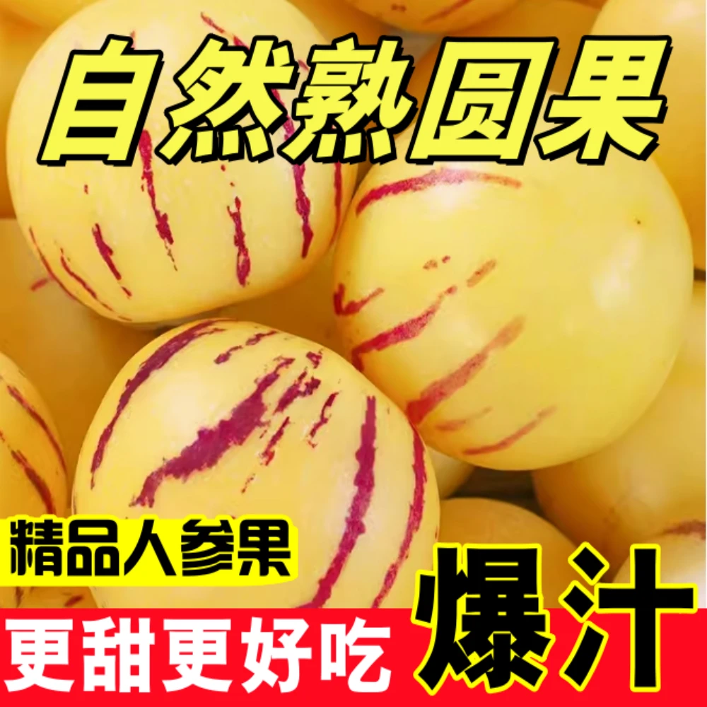 3斤小果人参果树上自然成熟黄果采摘发货