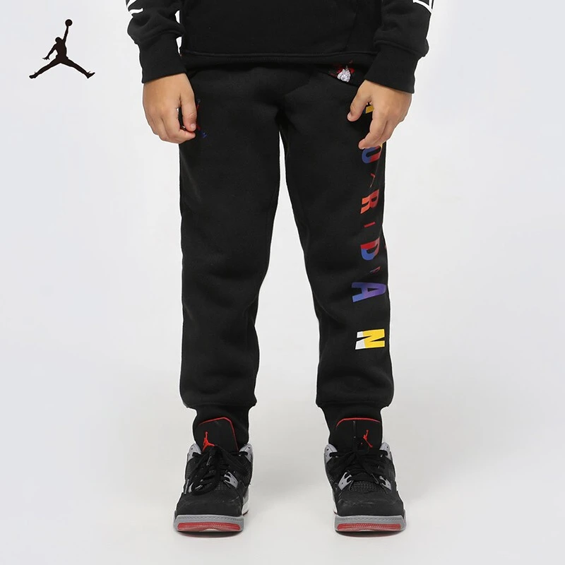 AIR JORDAN童装男舒适保暖卫裤加绒长裤JDB-FP-6266
