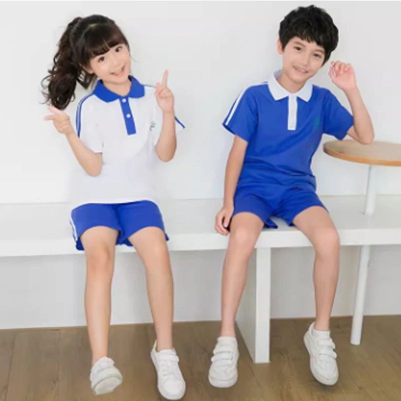 【SJ】S深圳夏季男女生学短袖运动男童运动短袖校服新生入学礼服