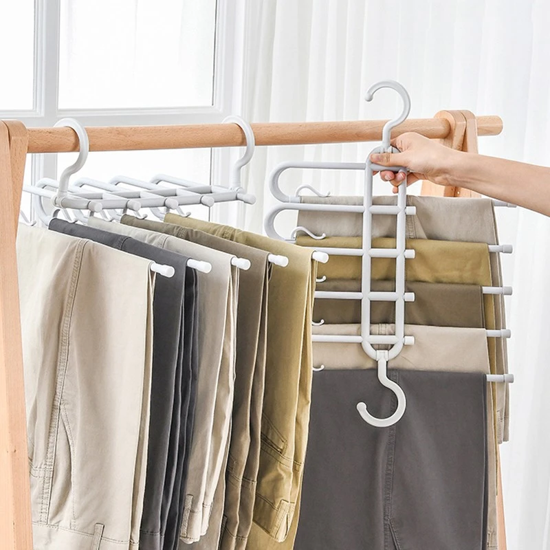 家之物语可折叠裤挂架裤架多功能多层防滑衣服挂裤子架无痕晾衣架