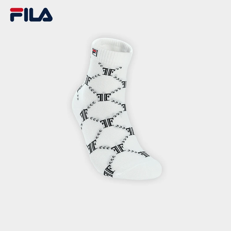 Fila/斐乐女士秋季款【时尚休闲舒适中筒袜】保暖运动袜F13W448361F