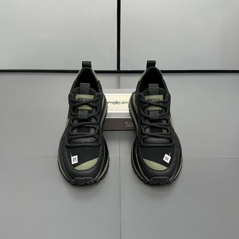 秋冬男鞋时尚百搭保暖舒适潮鞋男士潮流低帮厚底加绒休闲运动鞋