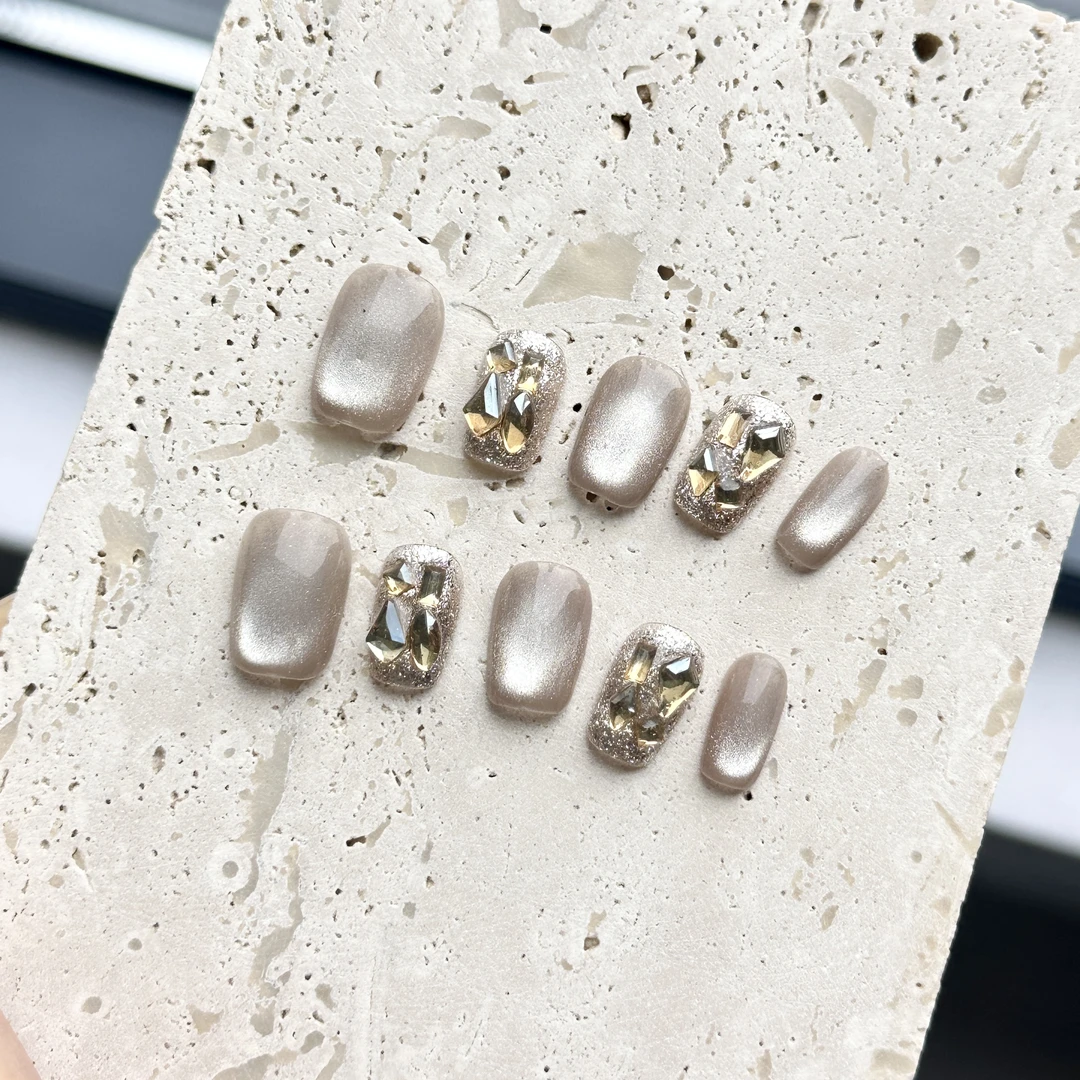 纯手工制作｜【气质美学】短甲秋冬新甲气质显白简约经典温柔ins风