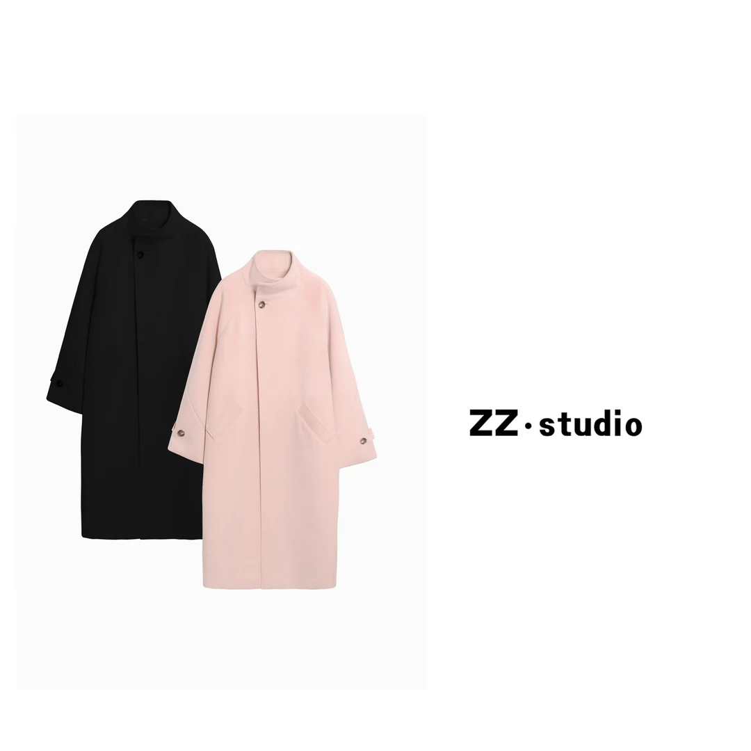 一口苏达 冬日列车 冬季中长款时尚宽松毛呢显瘦气质新款大衣A320