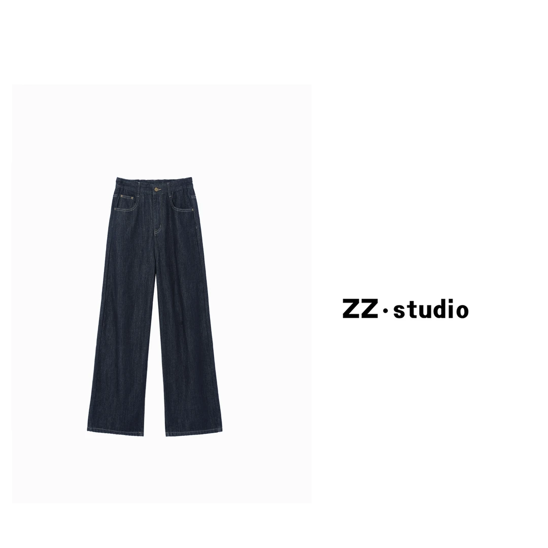 一口苏达美式丹宁 2025春新款休闲加绒遮肉显瘦百搭牛仔裤