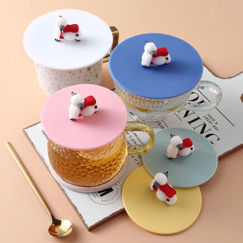 百搭杯盖硅胶杯子盖通用马克杯防尘盖水杯盖子单卖早餐杯硅胶杯盖