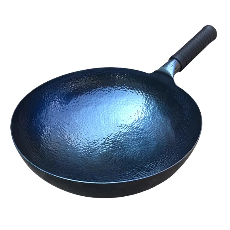 炒锅章丘纯手工铁锅官方旗舰正宗手工锻打章丘无涂层不粘炒菜锅30