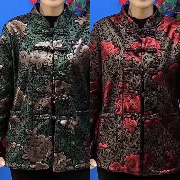 新款烫金加绒款妈妈开衫