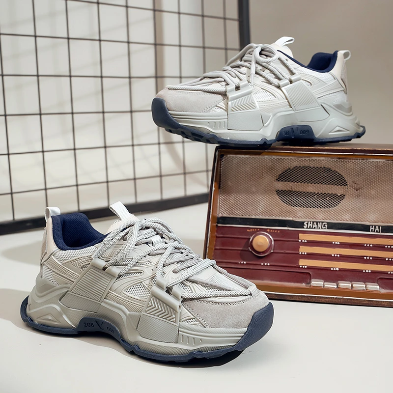 奥古狮登老爹鞋女2025新款秋季厚底休闲轻便潮鞋百搭跑步运动女鞋