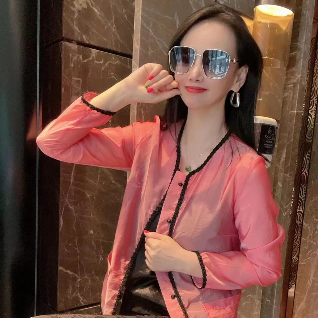 欣雨时尚休闲中国风盘扣防晒