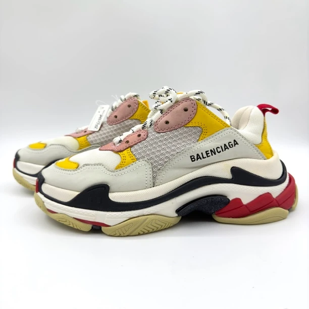 Balenciaga/巴黎世家/TripleS/女款老爹鞋/灰黑黄/37码/非全新