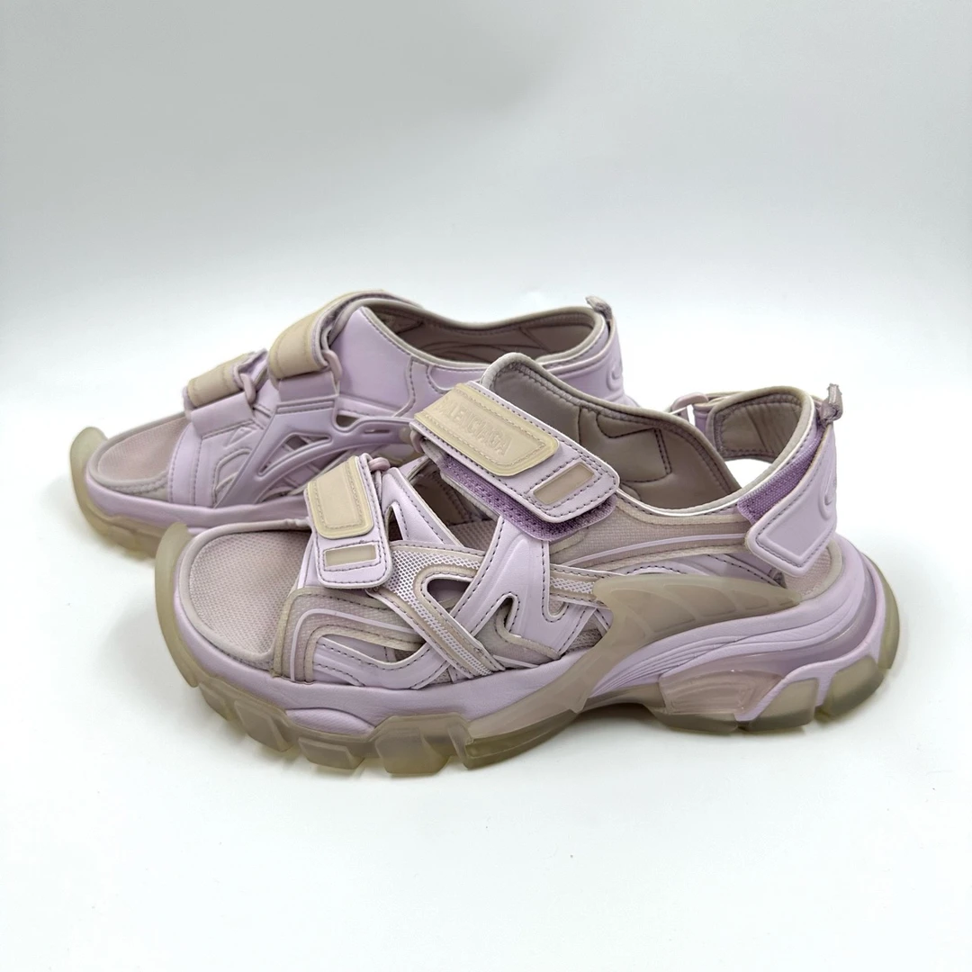 巴黎世家/Balenciaga/凉鞋/track/凉鞋女款香芋紫色/38码/非全新