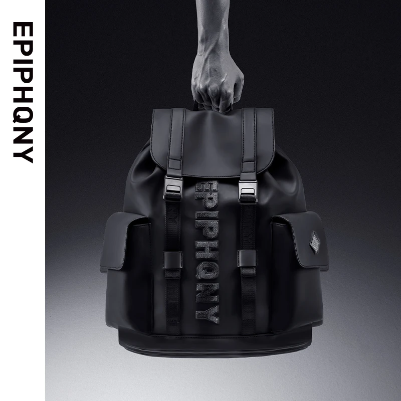 Epiphqny双肩包男商务通勤运动包背包大容量百搭电脑男包出差专用