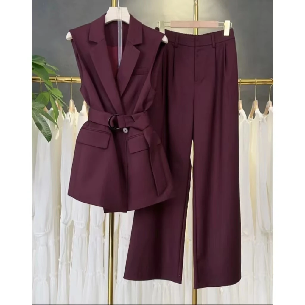 【8522套装-YR】新款休闲裤套装气质女神范减龄显瘦小衫