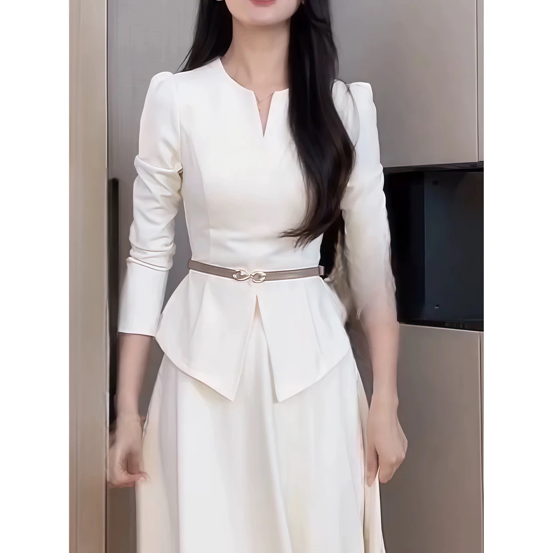 【8182套装-YR】新款长袖裤裙套装女显瘦轻奢高级感小众