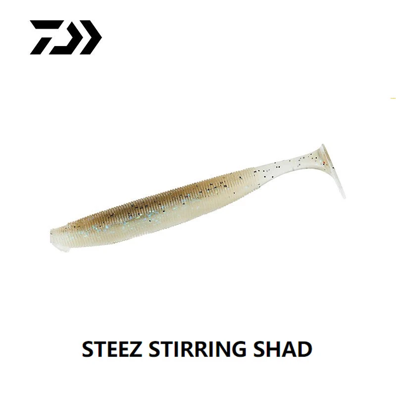 DAIWA达瓦STEEZ STIRRING SHAD铅头钩软饵黑坑野钓T尾鲈鱼路亚饵