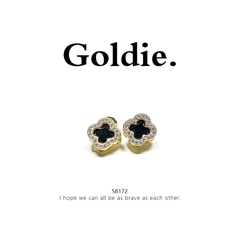 铜合金耳饰 设计师款经典时尚百搭气质耳饰 8172