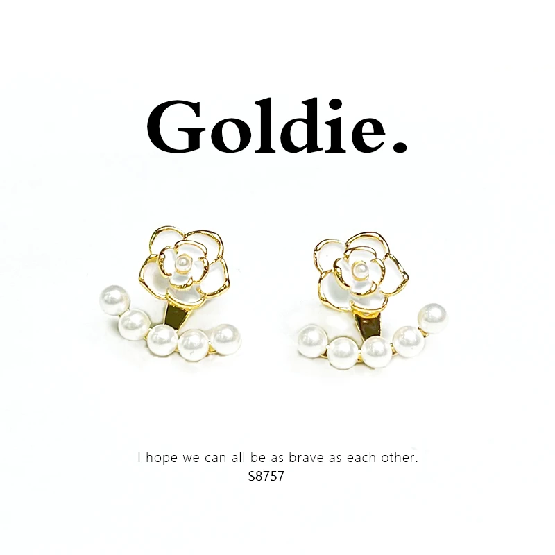 铜合金耳饰 设计师款经典时尚百搭气质耳饰 8757