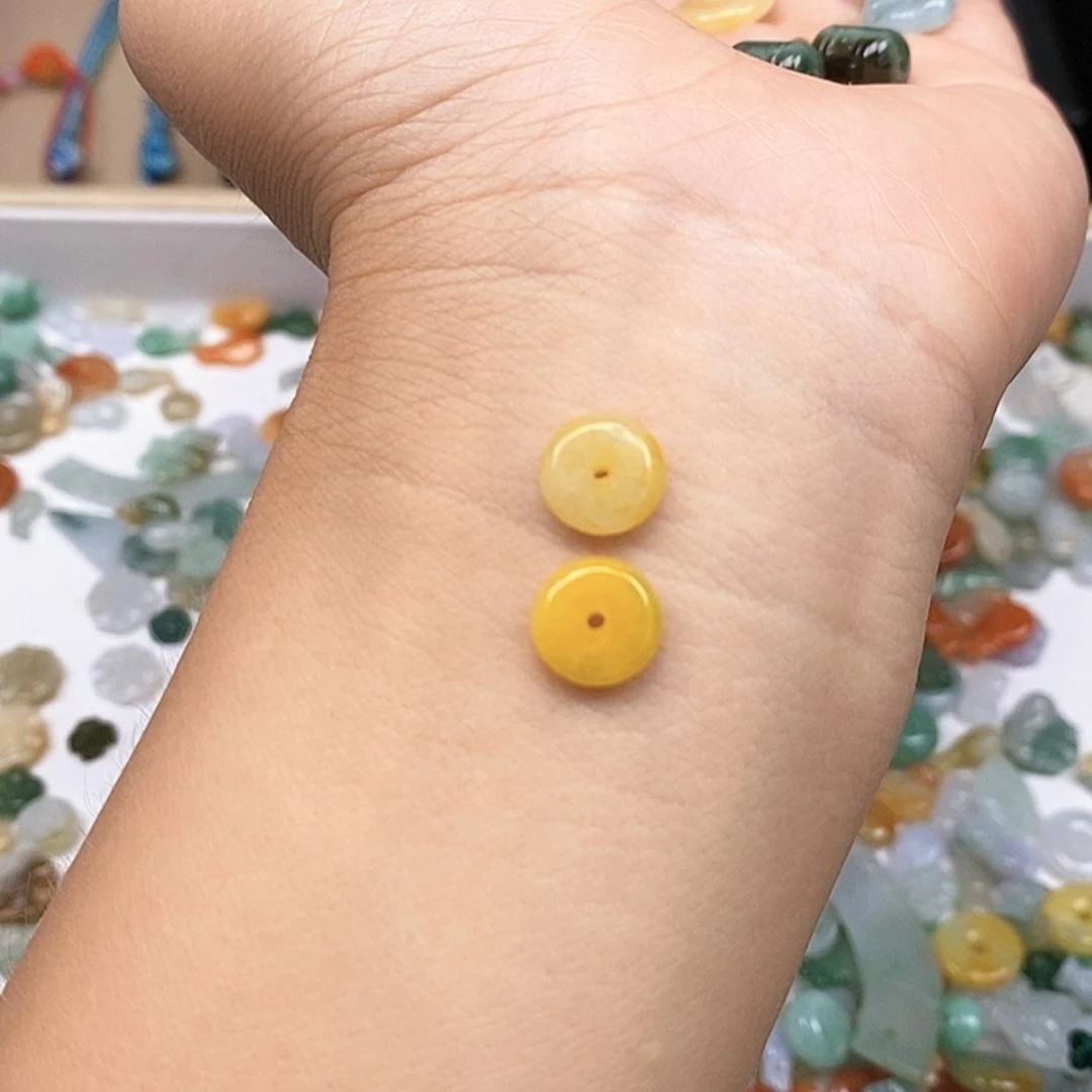 【闪购商品】翡翠颈饰未镶嵌平安扣卡9