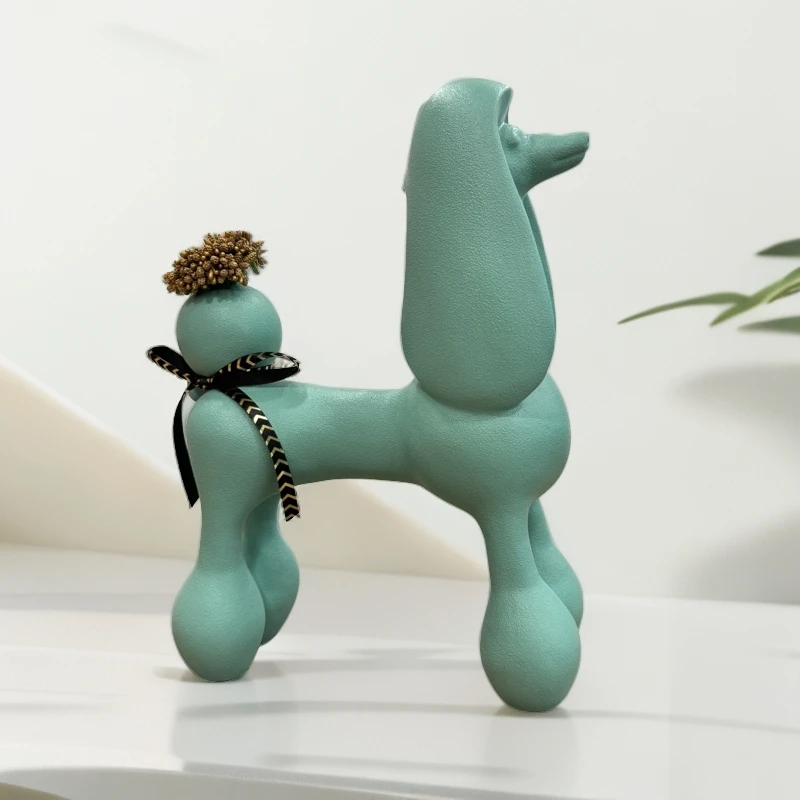 幸福长耳狗陶瓷北欧创意轻奢现代简约艺术感玄关客厅摆件家居装饰