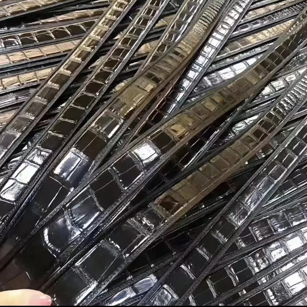 （单带条）3.8宽-黑色亮面肚皮带条礼盒装