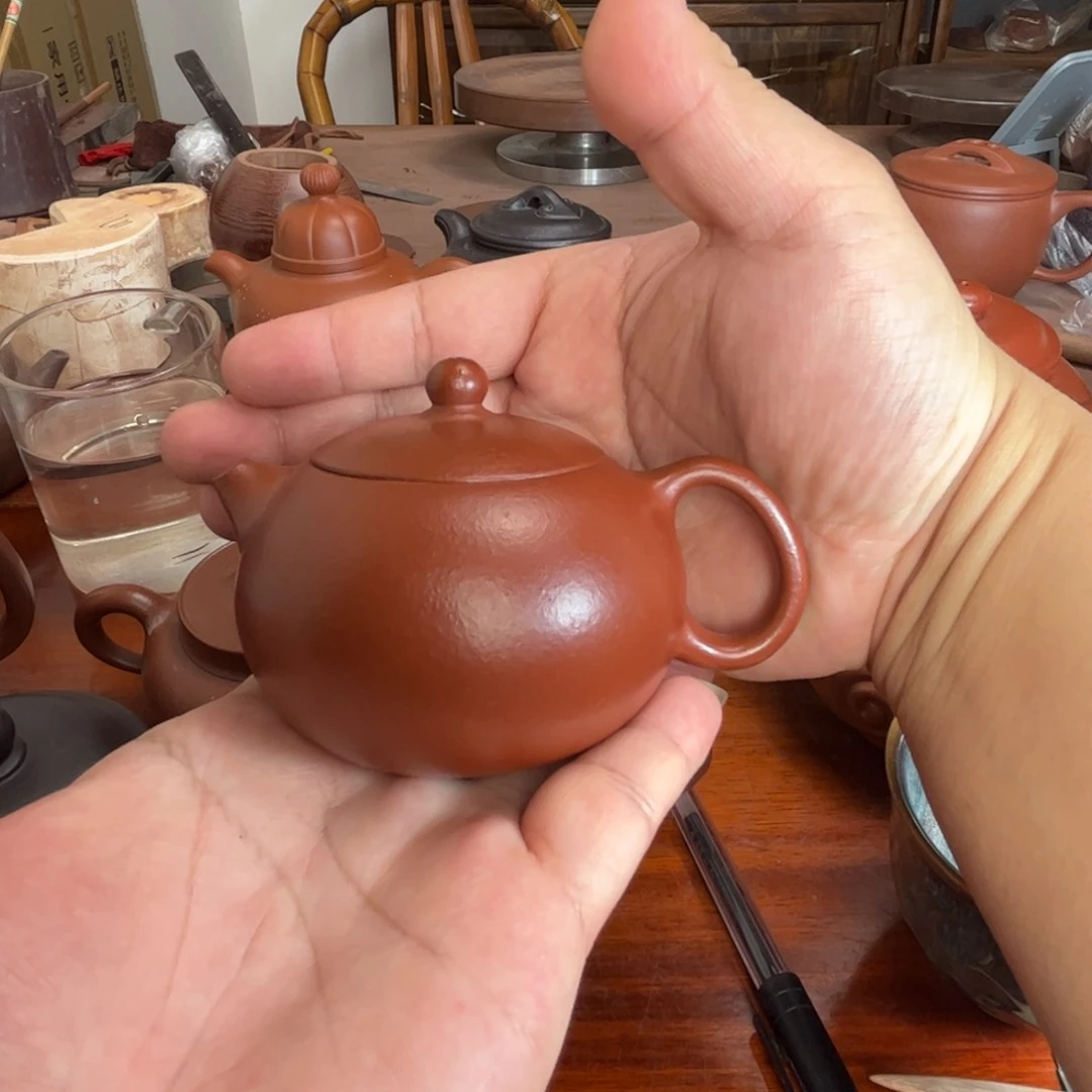 x*。半手工大红袍西施壶