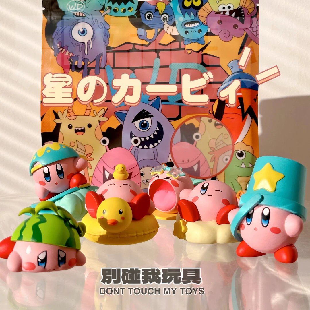潮玩GK星之卡比系列 沙滩kirby手办摆件玩具少女心礼物 一组6款