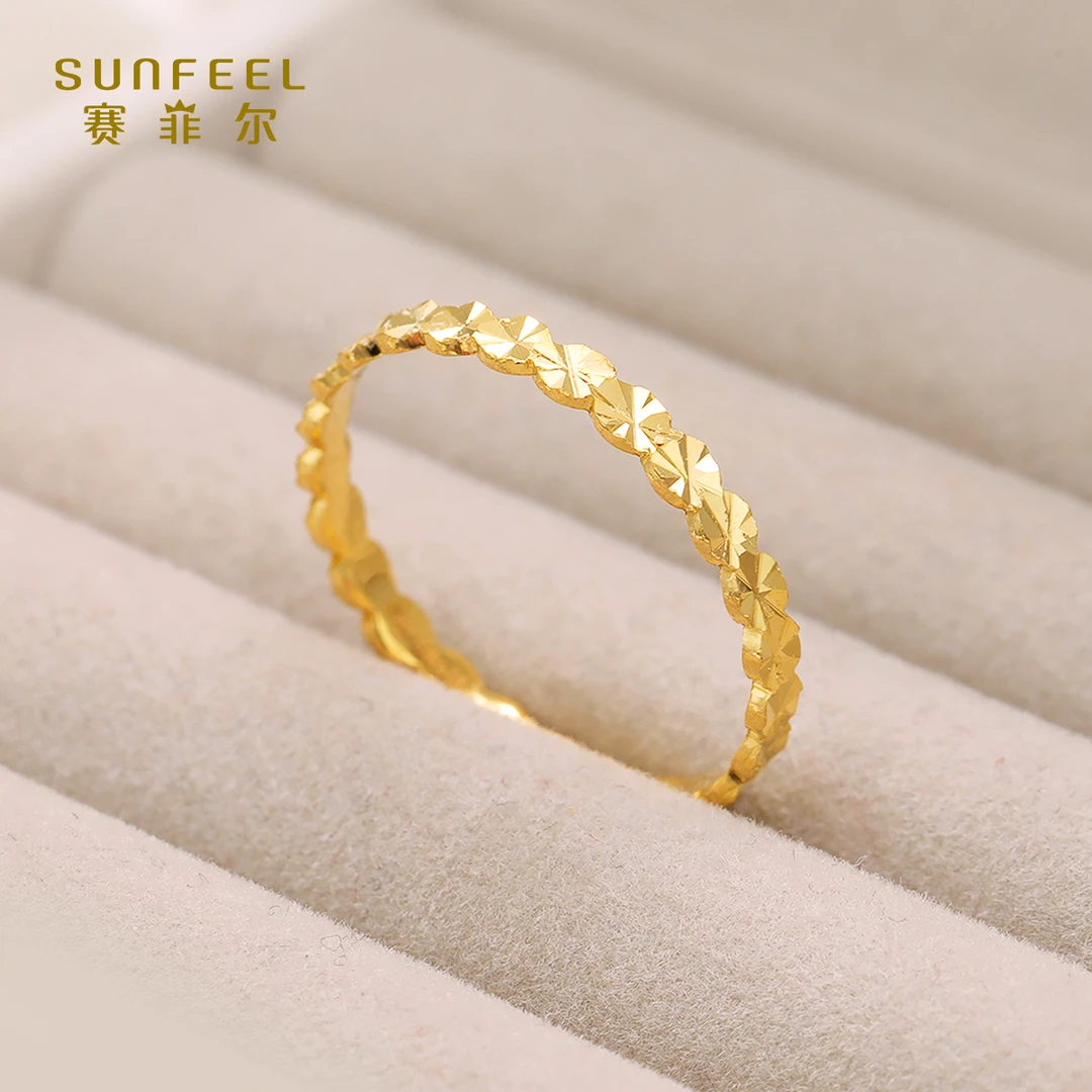 SUNFEEL/赛菲尔【十八店】足金仿钻仙女戒指JTA00018