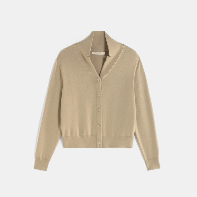 EXCEPTION翻领短开衫A000-Y2A01