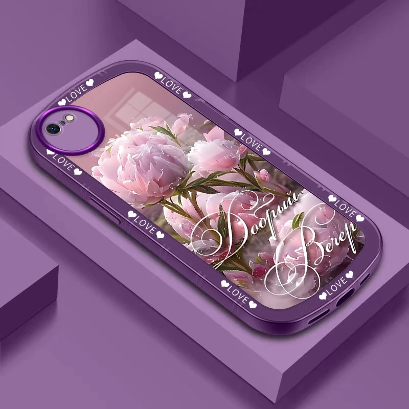 牡丹花苹果6Plus/6SPlus手机壳全包透色软壳【大眼睛-小胖妞】
