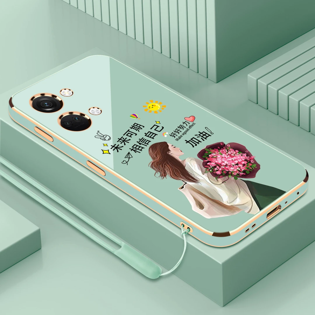 电镀适用于一加ace2v相信自己手机壳全包防摔软壳保护+送挂绳