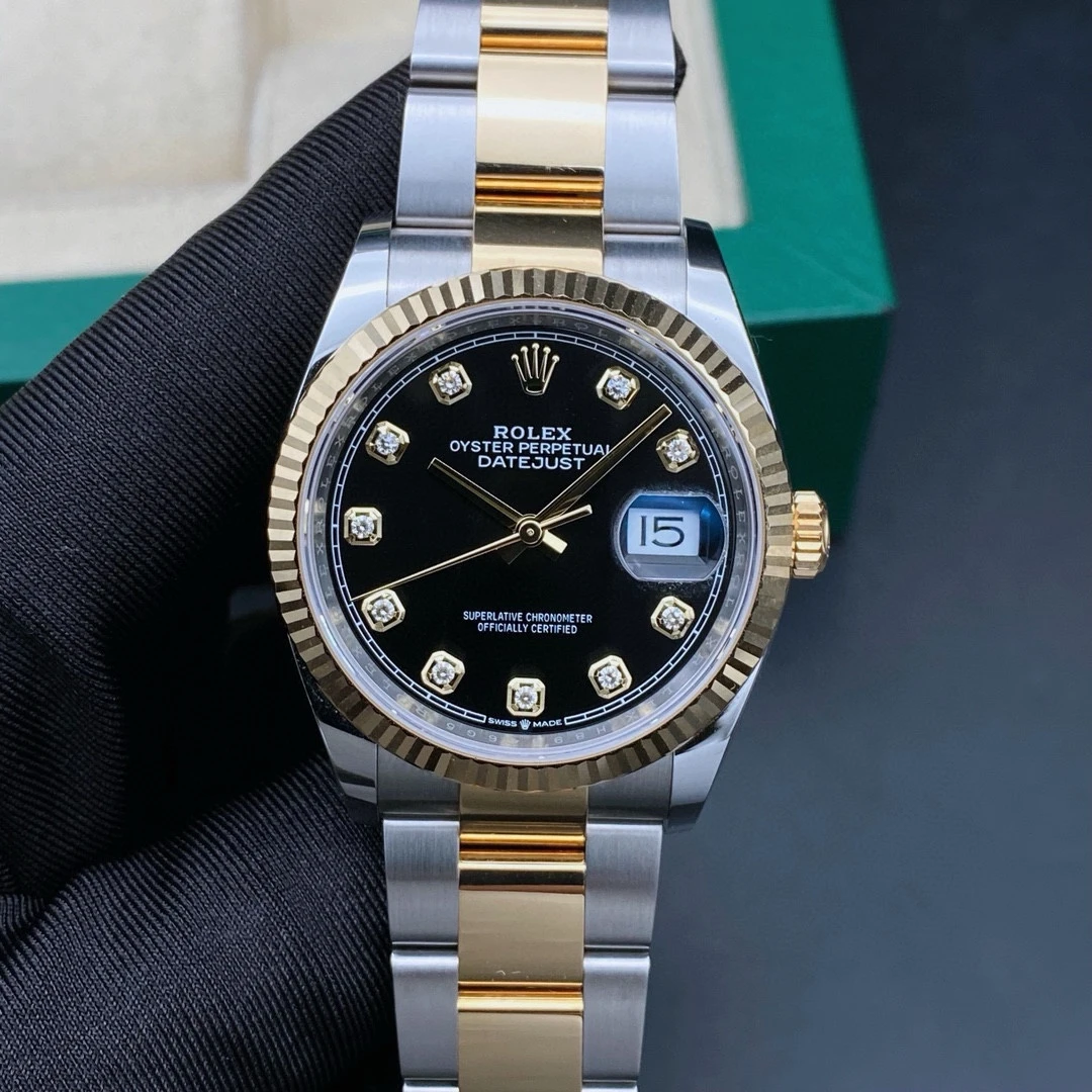 99新 Rolex/劳力士 日志126233/黑盘/机械男表/19年全套/表径36mm