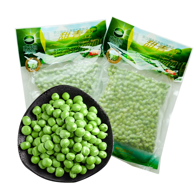 惠之园甜青豆速冻新鲜青粒鲜豌豆冷豌豆荷兰豆冷链到家350g*3袋