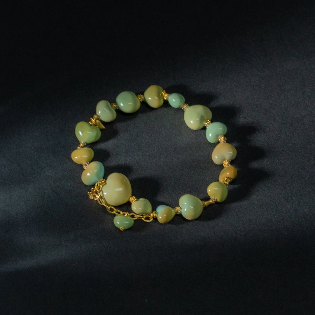 【世间臻宝周年庆】18K绿松爱心DIY手串/Q1064/多样性发一件/3