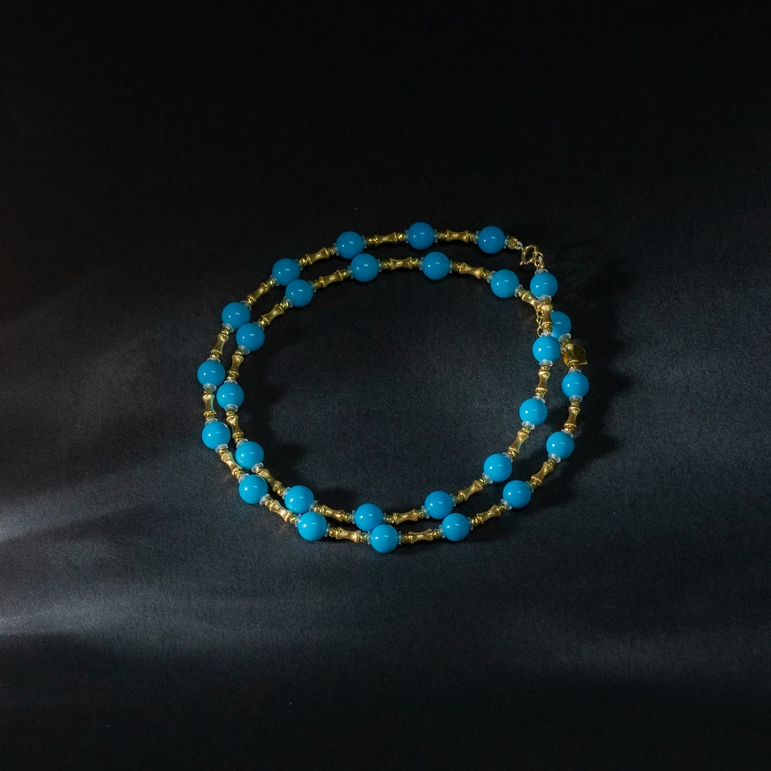 【世间臻宝】珈蓝18K美松圆珠满天星DIY项链/Q1058/多样性发一件/15