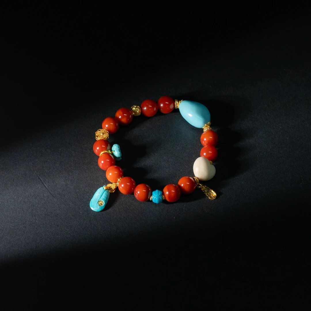 【世间臻宝】18K南红圆珠DIY手串/Q0891/多样性发一件/3