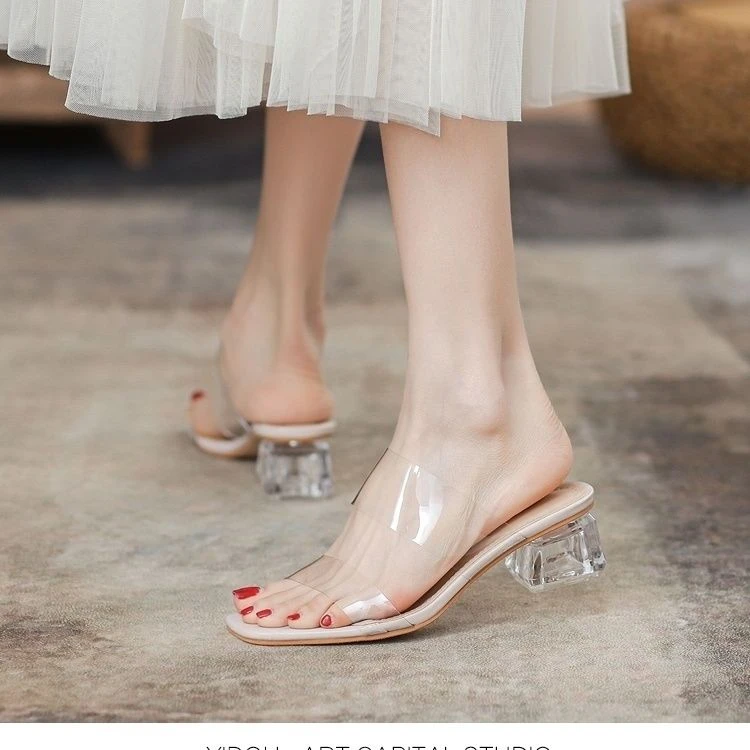 【H2025】高跟凉鞋女2025新款夏罗马鞋仙女风配裙子高级感时装鞋w