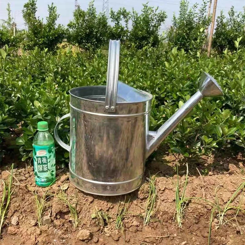 洒水壶长嘴浇水壶浇花壶家用大容量浇菜花洒壶加厚镀锌铁皮洒水桶