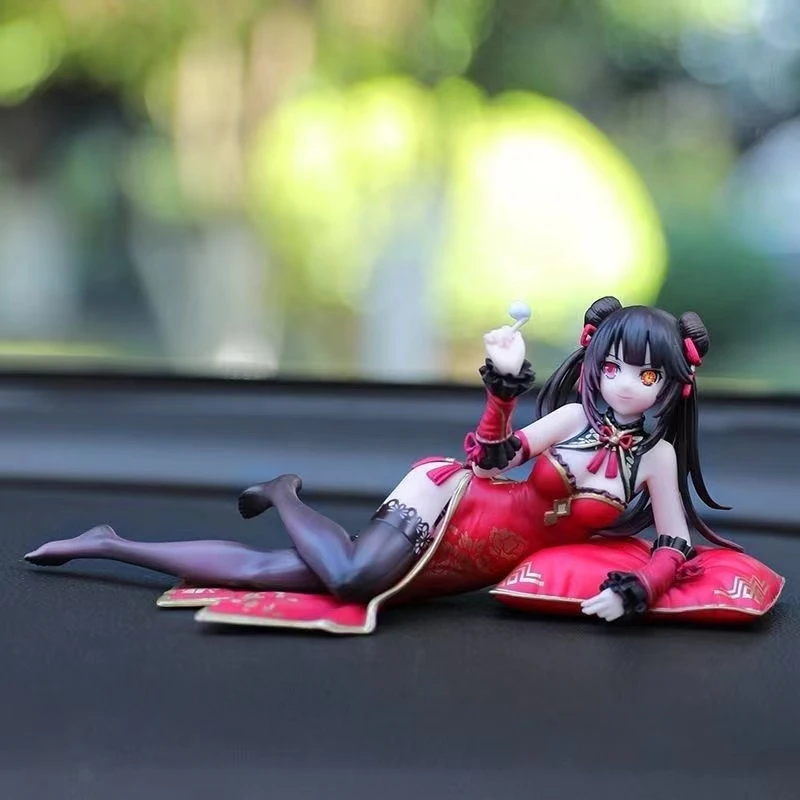 九尾约会大作战中国风旗袍狂三手办动漫模型汽车摆件