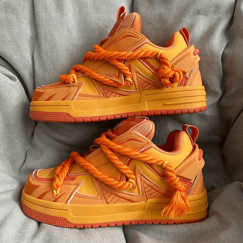 脏辫龙年限定新款厚底面包鞋子男秋冬情侣街头